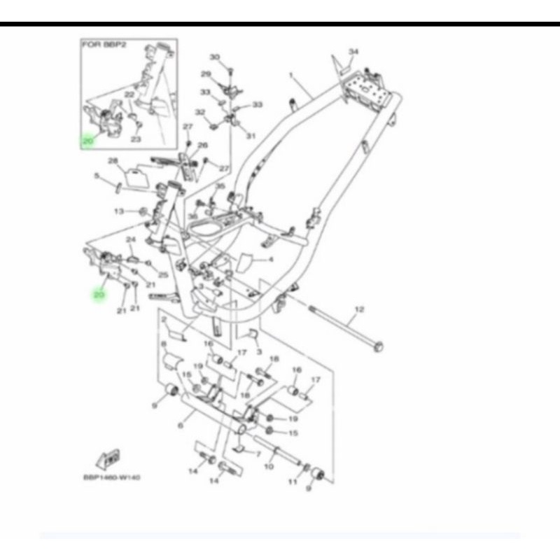 STAY 1 BRACKET BREKET DUDUKAN LAMPU DEPAN NEW AEROX ASLI ORI YAMAHA BBP F8356 00