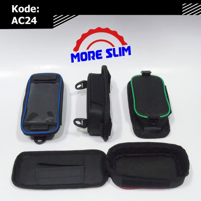 Ready Stok Tas Holder HP Sepeda Motor AC24   Phone Holder Gojek   Selempang Motor Berkualitas
