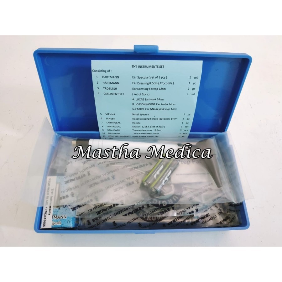 THT Instrument Set Renz Alat Pemeriksaan Telinga Hidung & Tenggorokan