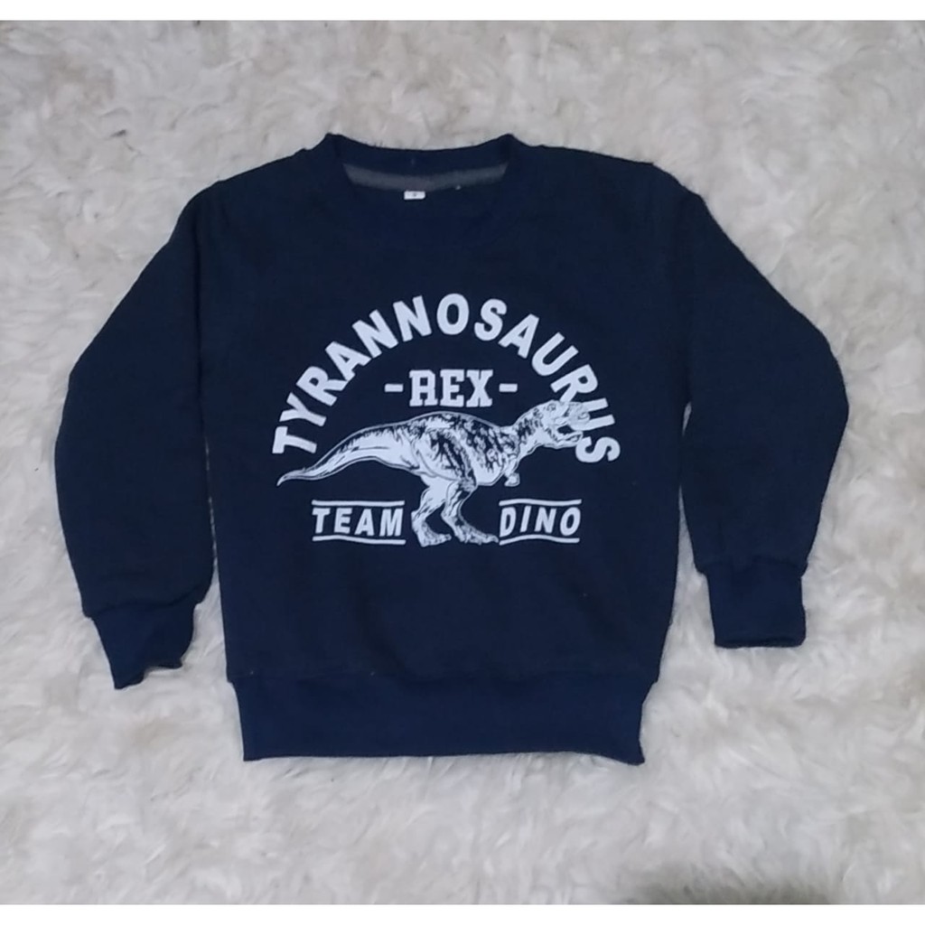 (COD) Jacket Sweeter Anak Keren-Tyranosaurus Abu