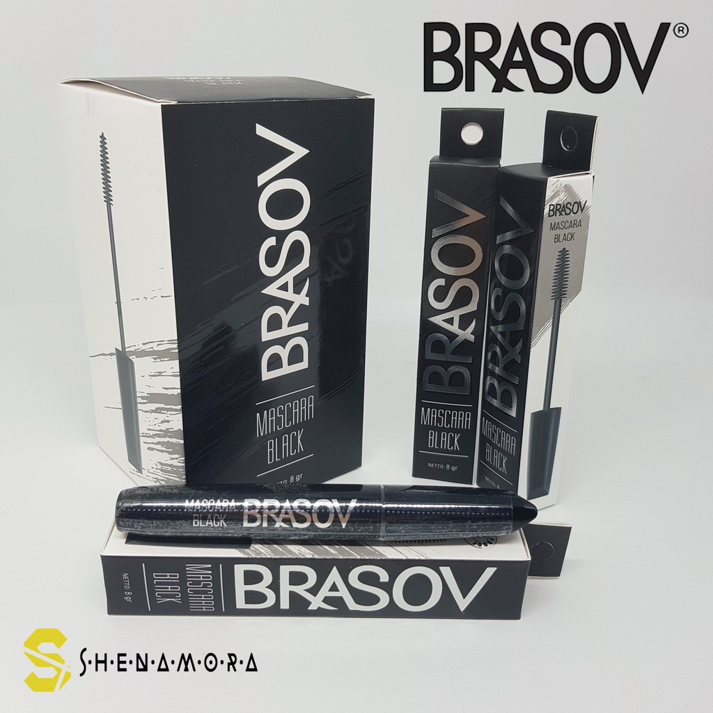 Brasov Mascara Black Waterproof 8 Gram Halal Original BPOM