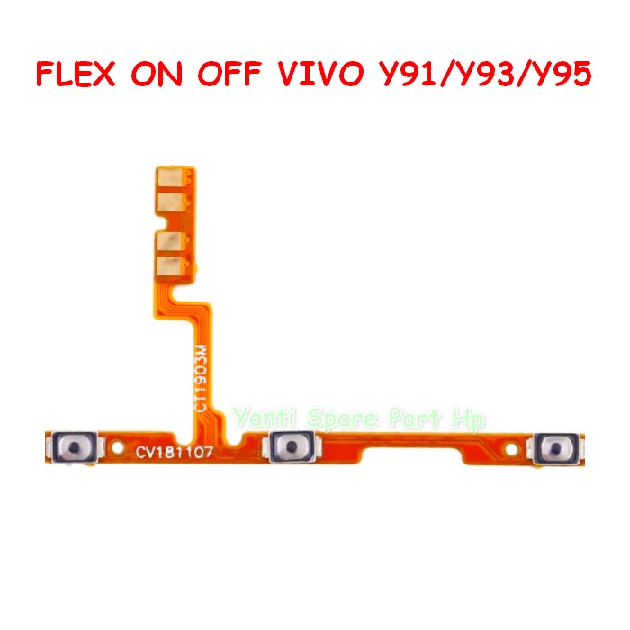 Flexible On Off Vivo Y91 Y93 Y95 Original New