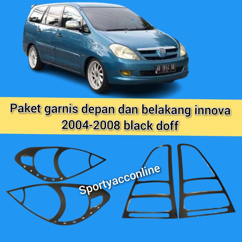 garnis depan dan belakang innova 2004 sampai 2008 black doff