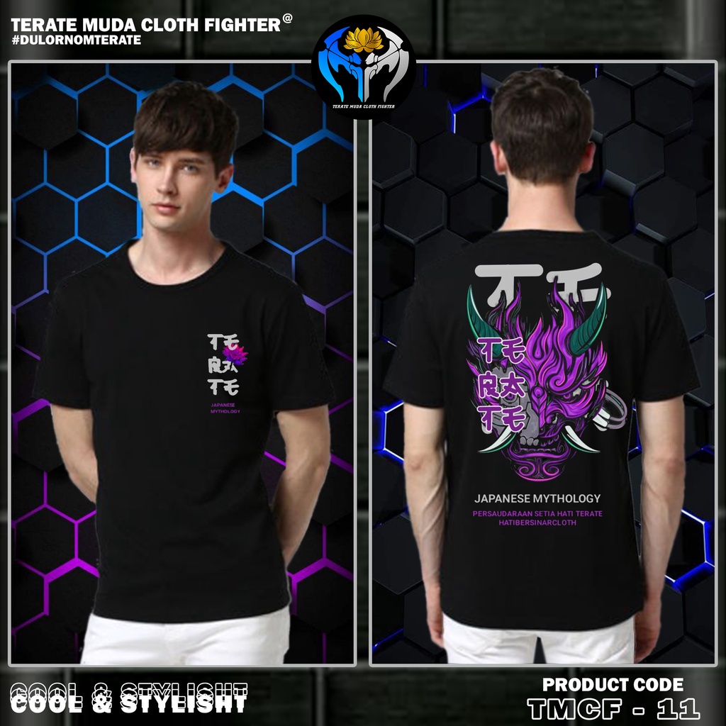 KAOS DISTRO PSHT MYTHOLOGY JAPANESE STYLE TERATE (BISA COD)  KODE TMCF - 11