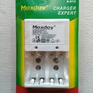 Charger Baterai  Maxday A 612 AA AAA Kotak 9V Cas Batre 