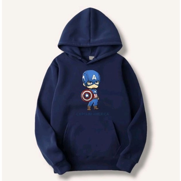 SWEATER ANAK HOODIE ANAK CAPTAIN AMERICA MARVEL AVENGERS JAKET ANAK LAKI LAKI KAPTEN AMERIKA HUDY AN