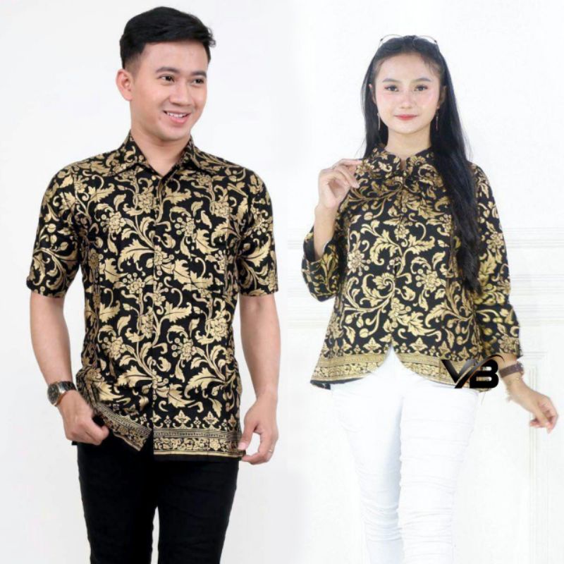 Rama Shinta Couple - Melani Set Couple Lilit Rovella Batik Couple Modern