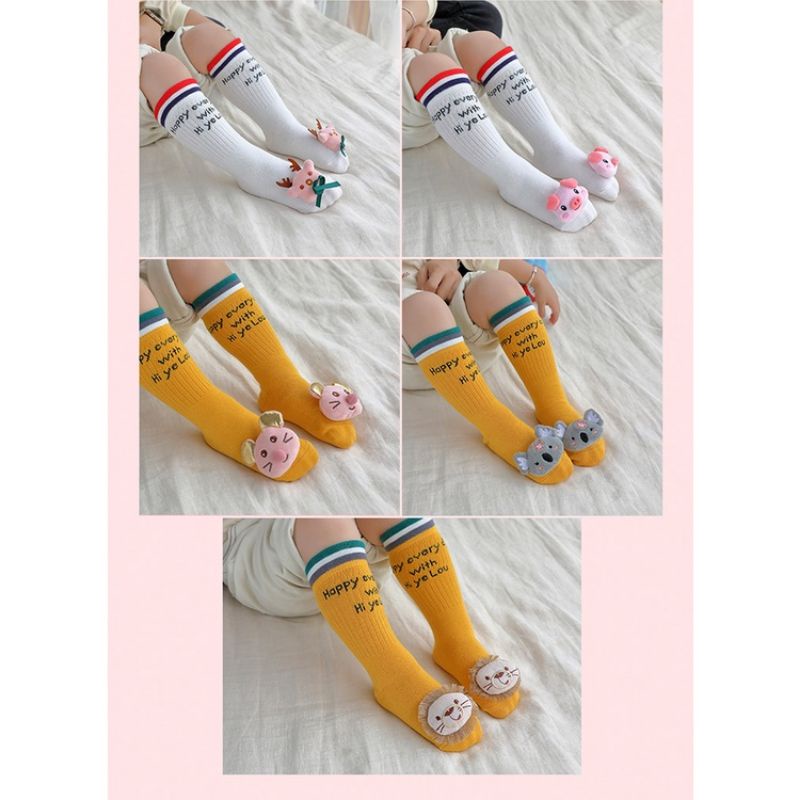 kaos kaki bayi panjang karakter lucu/kaos kaki anak lucu/kaos kaki anak import