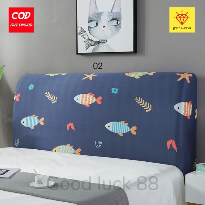 Cover Headboard Kepala Tempat Tidur Spring Bed Elastis