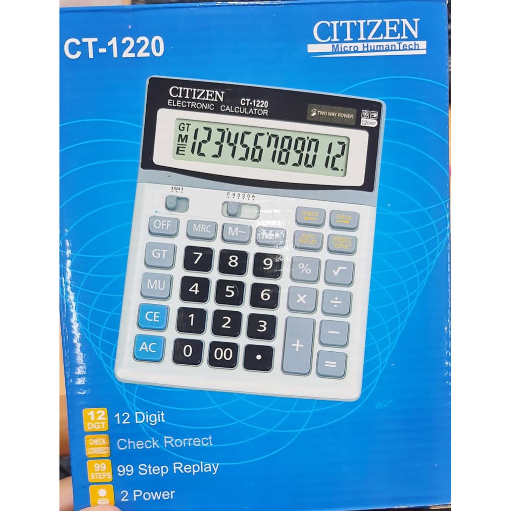 

Kalkulator Calculator citizen ct 1220