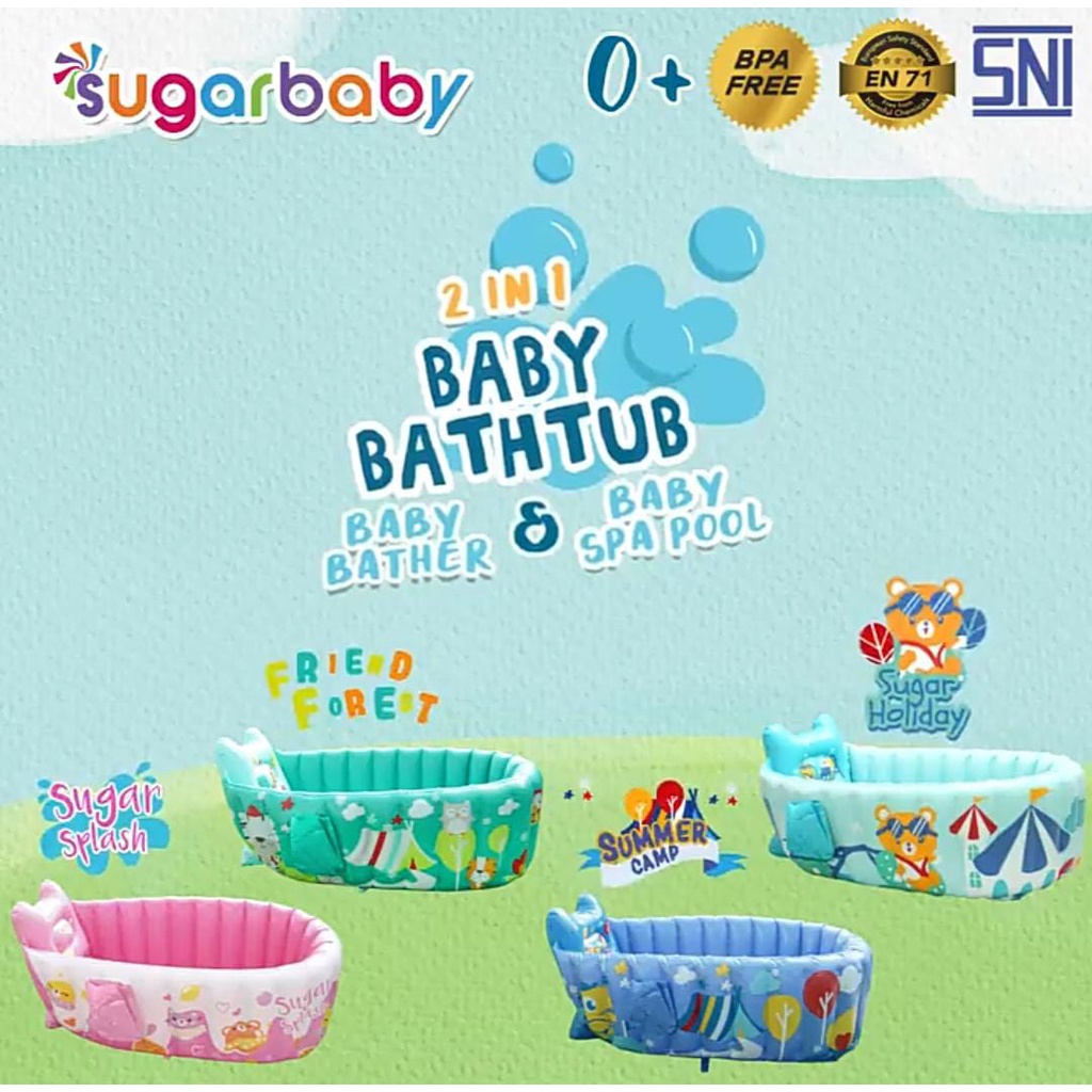 Sugarbaby 2in1 Inflatable baby bath