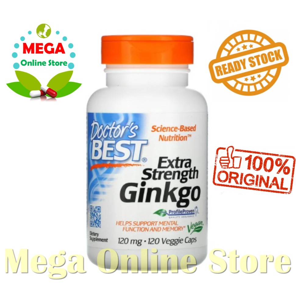 Doctor's Best Extra Strength Ginkgo 120 mg 120 VCaps