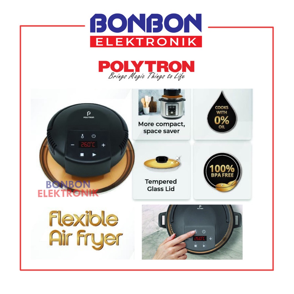 Polytron Air Fryer Flexible Lid PAF 1601X / Portable Airfryer PAF1601X