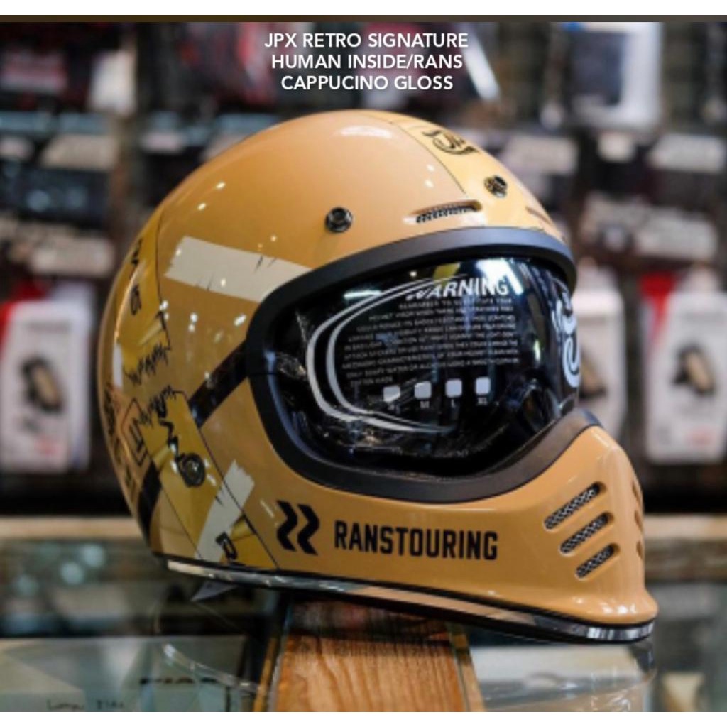 Helm JPX Retro Signature Human Inside / Rans Cappucino Gloss