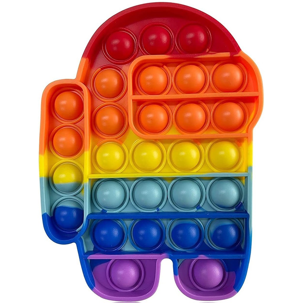 Pop It Rainbow / Fidget Toy-Among Us