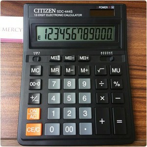 Alat Menghitung Kalkulator Dekstop CITIZEN SDC-444S 12 Digit Termurah.