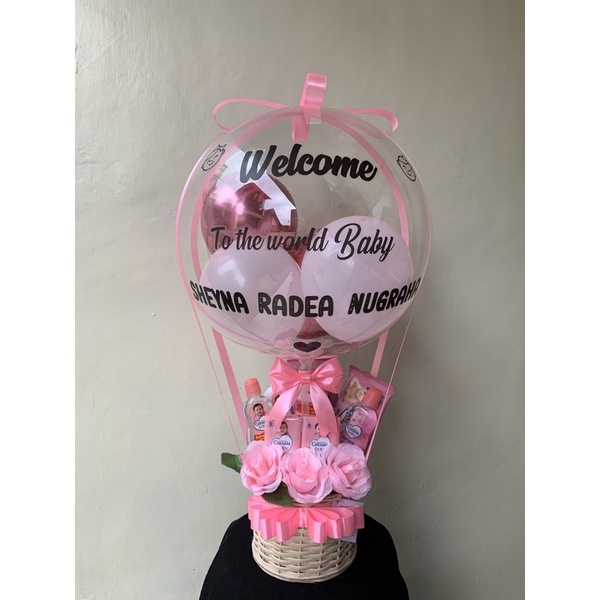 Bouquet balon for Baby New Born| Buket snack| hadiah bayi| gift baby new born