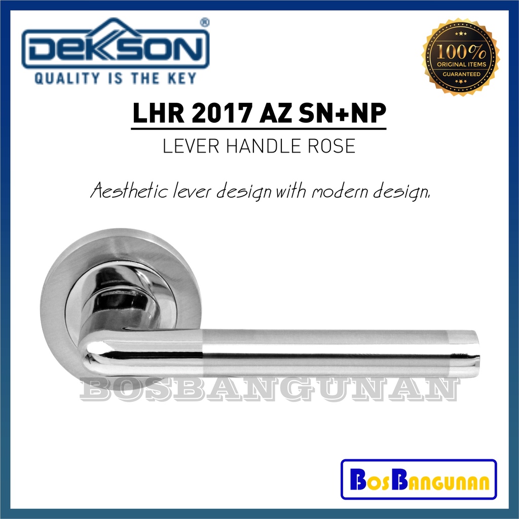 Handle DEKKSON LHR 2017 AZ SN+NP / Gagang Pintu DEKKSON LHR2017AZ SN +NP