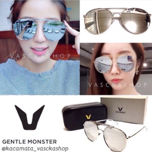 kacamata sunglasses Gentle monster big bully fashion gaya pria dan wanita full set