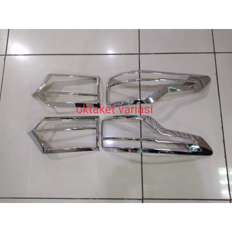 garnish lampu belakang Glory 560 hitam &amp; chrome jsl