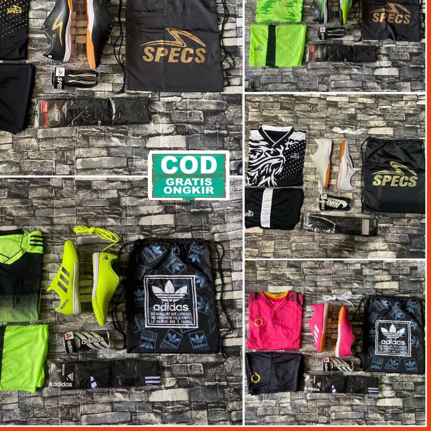 ( TERBARU ) SEPATU FUTSAL PAKET LENGKAP GET 5 ITEM / SEPATU FUTSAL MURAH BERKUALITAS