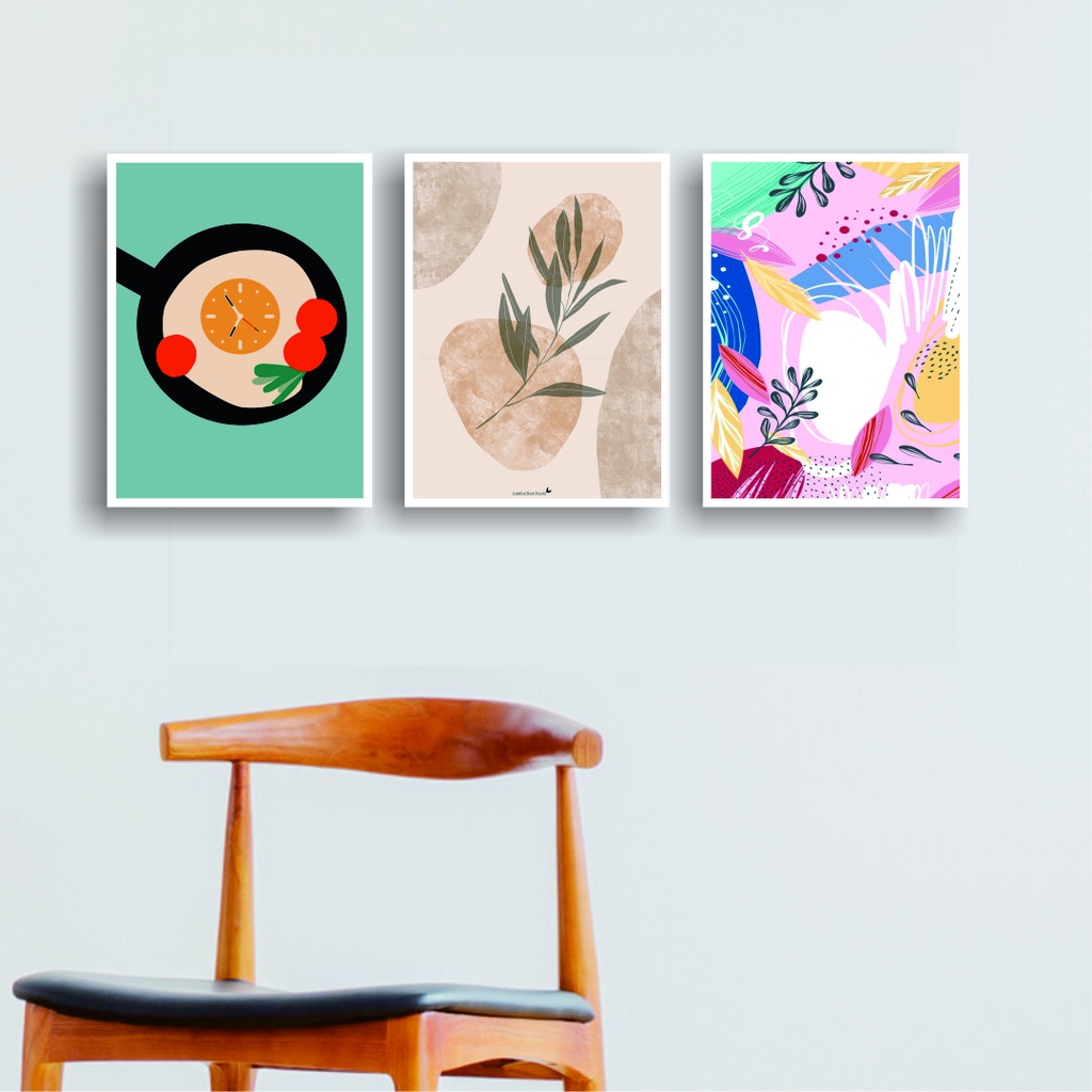 Hiasan Dinding Kamar Tidur Aesthetic Wall Dekor Abstrak