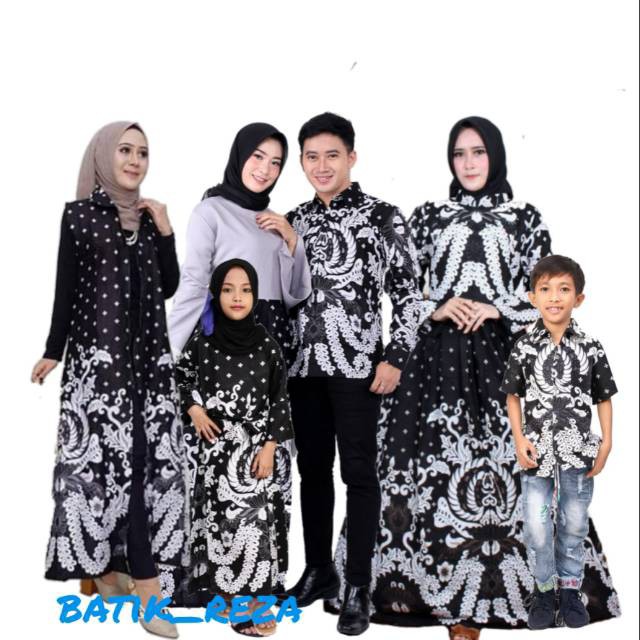 Batik Couple Keluarga Sania Ruffle Ori Ndoro Jowi Dnt Kate Garansi Termurah