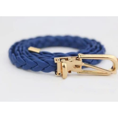 IKAT PINGGANG WANITA KULIT MODEL KEPANG ANYAMAN GESPER WANITA KECIL - 9-722-CW