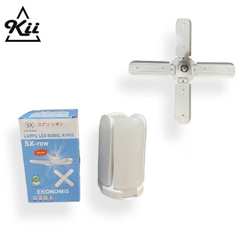 SX-70w 4 Lampu LED Putih Model Kipas-model baling-baling
