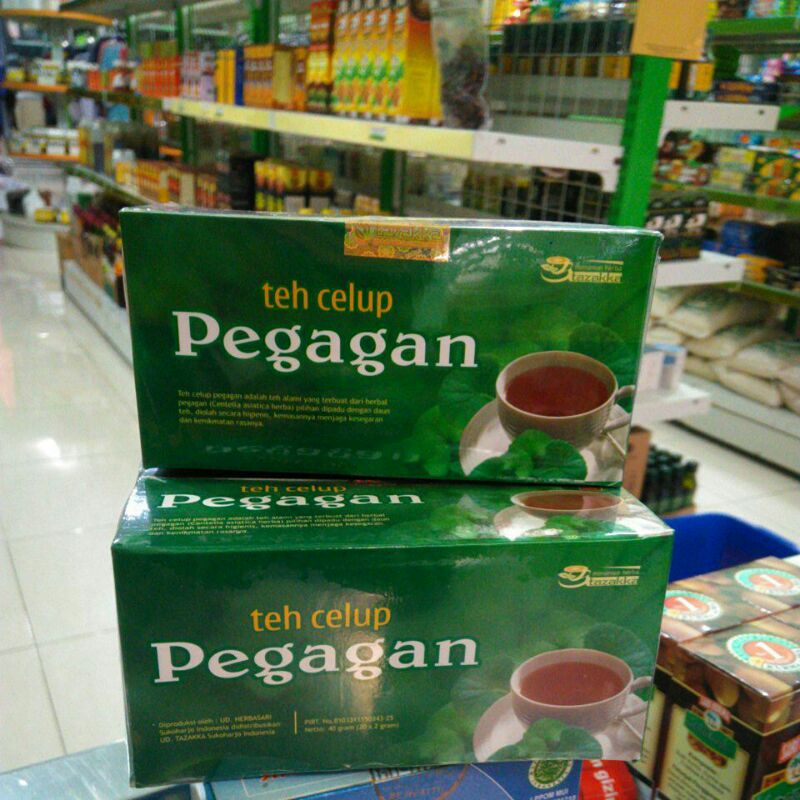 

Teh celup Pegagan Tazakka 20 kantong herbal meningkatkan daya ingat mencegah kepikunan