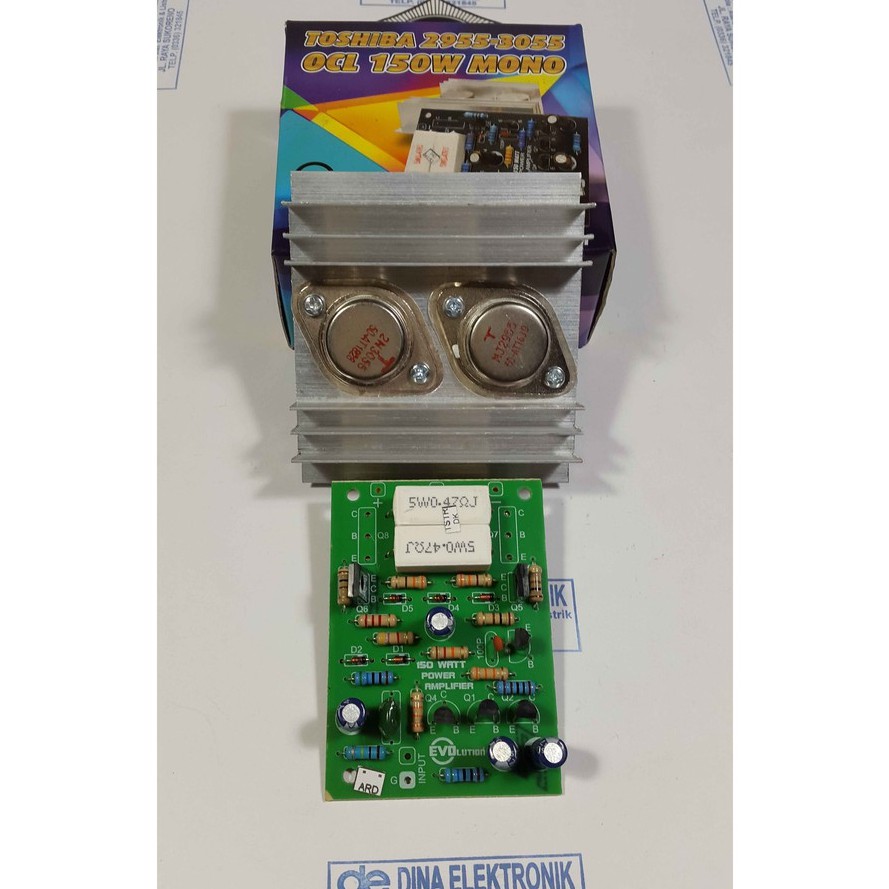 KIT POWER AMPLIFIER MONO 150 WATT OCL - JENGKOL TOSHIBA