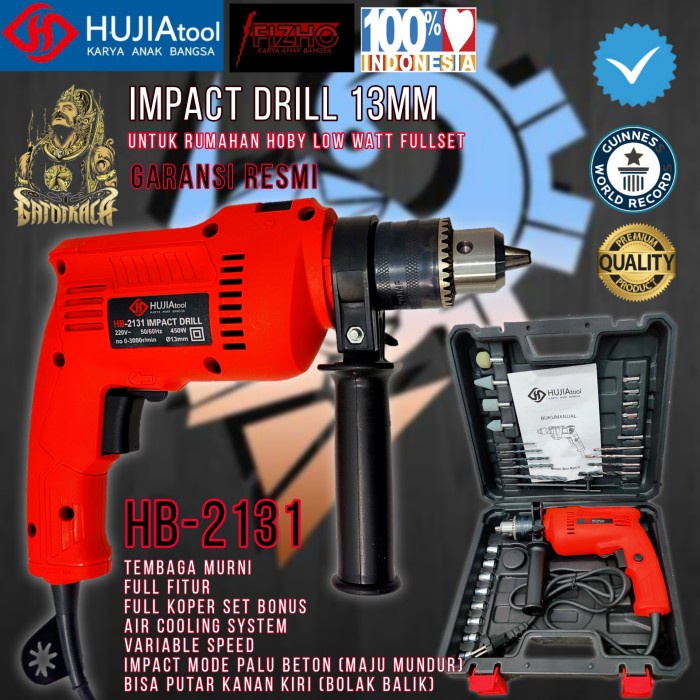 promo mesin bor komplit set koper uchiha uciha uc126 tangan listrik