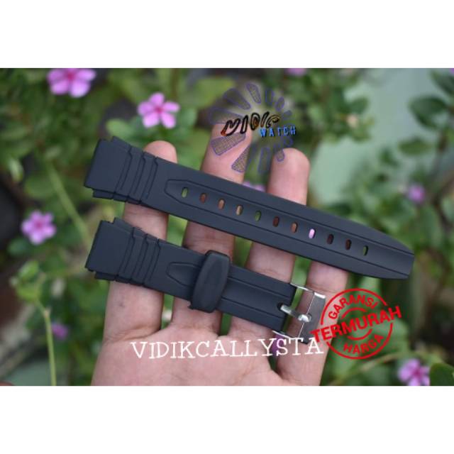 STRAP TALI CASIO W 800 W800 W-800 HITAM FREE SPRINGBARS