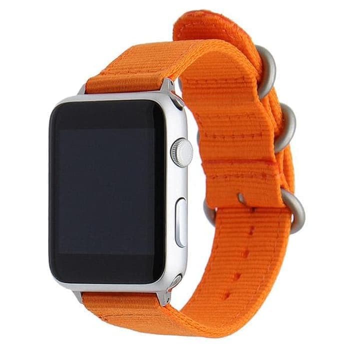 Tali Jam App Watch Premium Woven Nylon Buckle Strap 38mm - orange