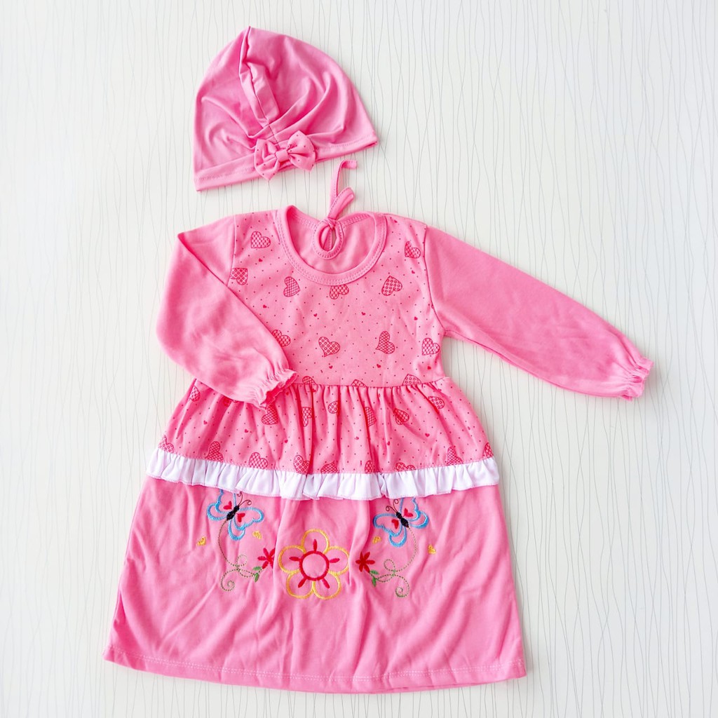 Dress Gamis Baby / Baju Bayi 3-18 Bulan / Setelan Baby / Baby Alicia