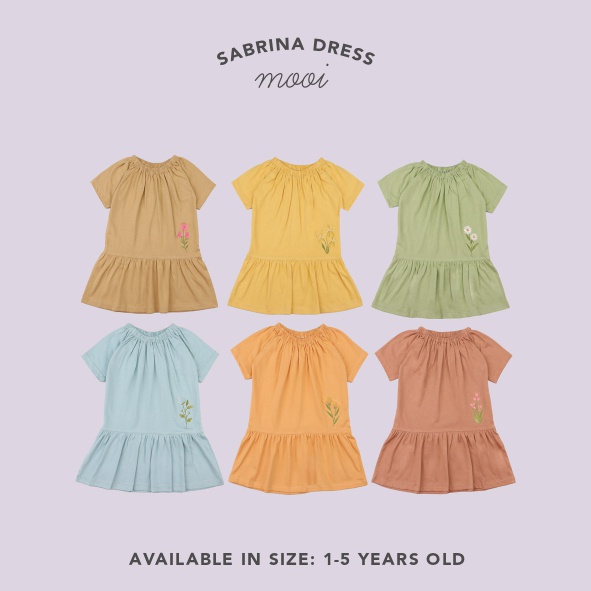 PROMO 7.7 PROMO BAJU LEBARAN MURAH MOOI SABRINA DRESS BAJU ANAK DRESS  FASHION ANAK PEREMPUAN 1 - 5 TAHUN