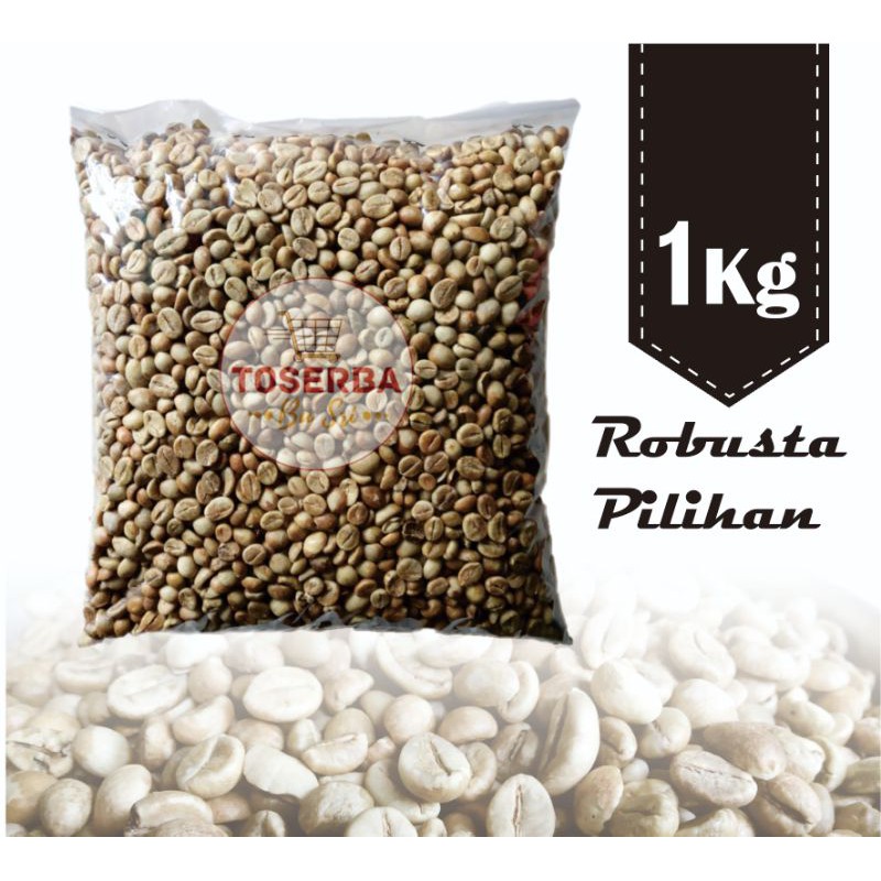 1KG Biji Kopi mentah Java Robusta Tulen Asli Siap di Roasting / Olah ORI 100% khas Pati