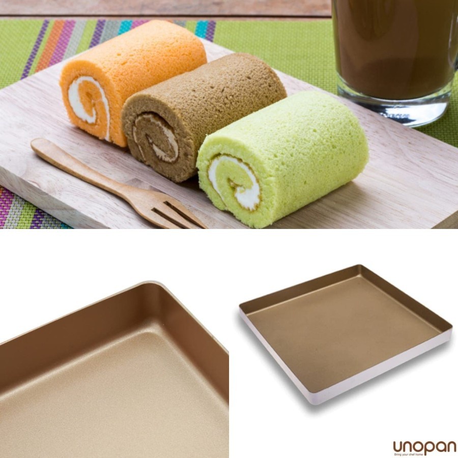 UNOPAN UN10006 - Square Pan (Non-stick Series 1000) 28xcm /Loyang kue