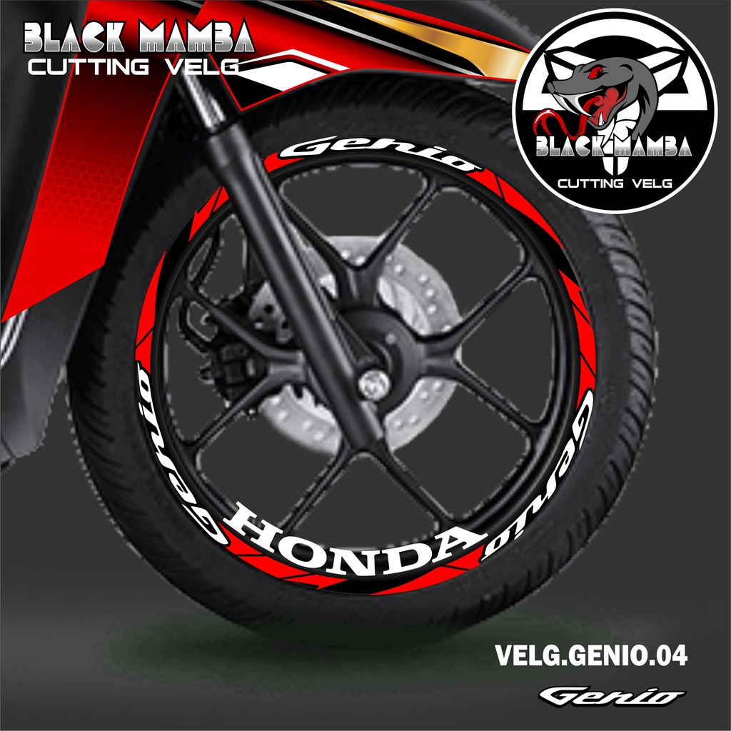 Jual Cod Cutting Sticker Velg Genio Stiker Lis List Variasi Ban Velg Honda Genio Shopee