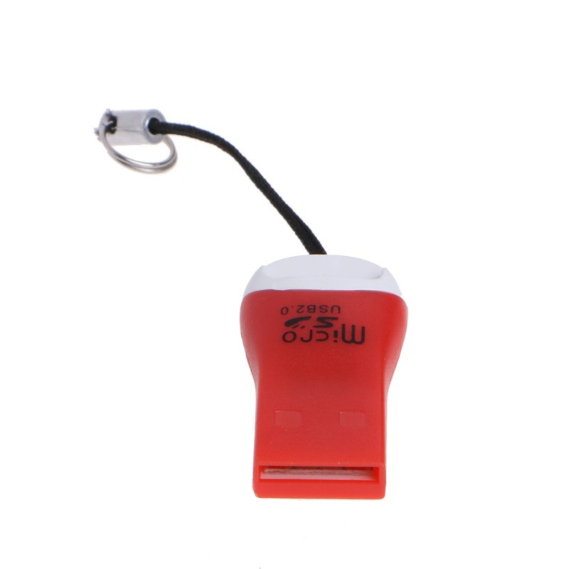 Cre Adapter Card Reader Mini Usb 2.0 Bentuk Peluit Untuk Micro Sd Sdhc Sdxc T-Flash