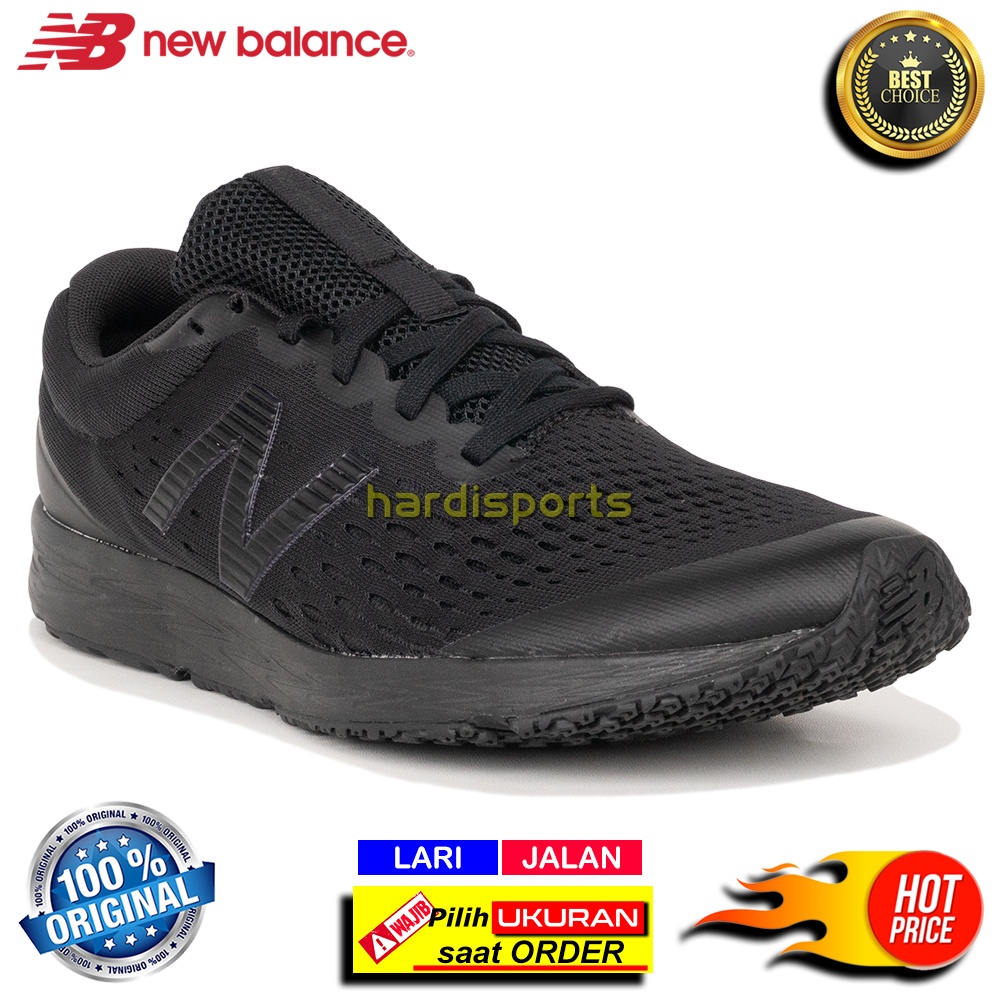 Sepatu Running Pria New Balance Flash Run MFLSHTB4 Full Black Original