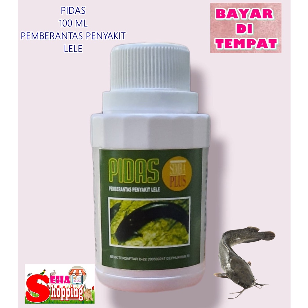 PIDAS 100 ML - OBAT VITAMIN PEMBERANTAS PENYAKIT LELE PARASIT JAMUR BINTIK MERAH PUTIH SIRIP LUKA IK