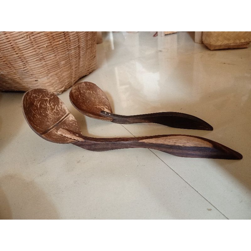 Irus Batok Kelapa Gagang Kayu