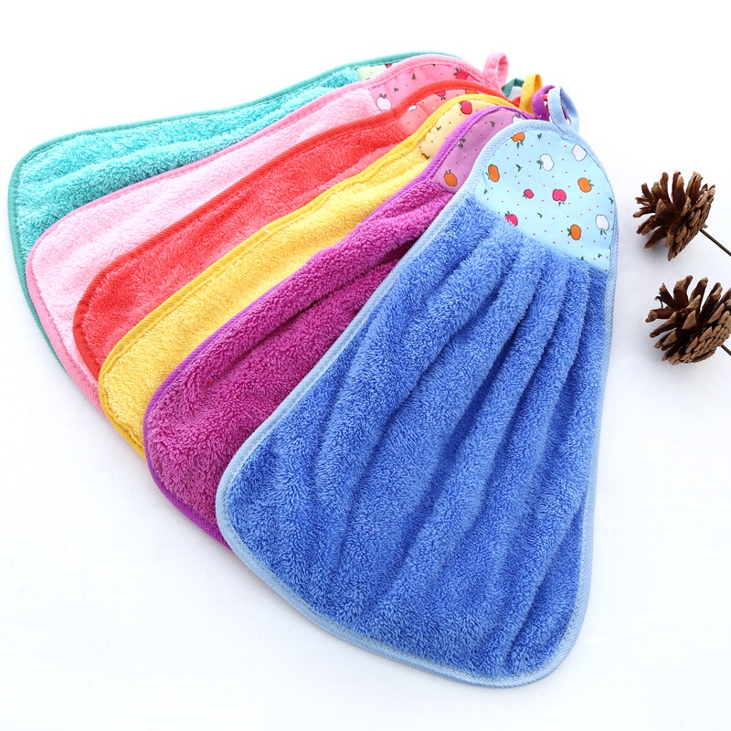 IL - Kain Lap Tangan Microfiber / Hand Towel Handuk Gantung Wastafel Dapur / Serbet Pengering Tangan Basah Serap Air Serbaguna