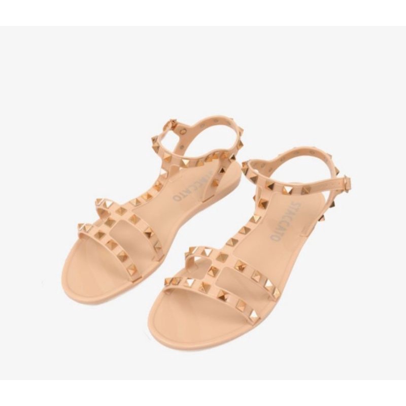 SALE STACCATO JELLY WOMAN FLATS APRICOT SIZE 36 - 40 NEW ORIGINAL
