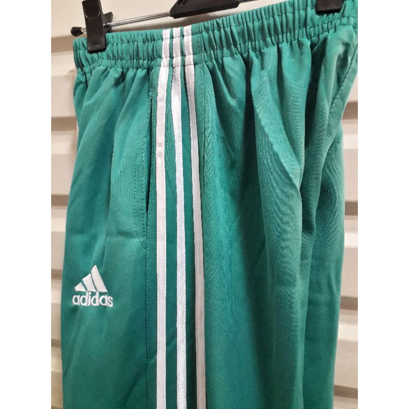celana training hijau lis putih/training panjang dewasa pria/wanita MLXL-2