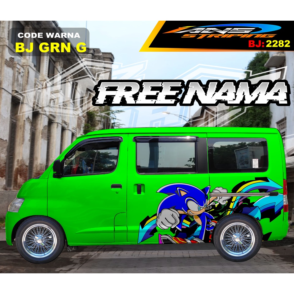 VARIASI DECAL STIKER BODY SAMPING MOBIL GRANMAX / VARIASI STICKER BODY SAMPING MOBIL LUXIO / DECAL STIKER MOBIL AVANZA XENIA / STIKER MOBIL