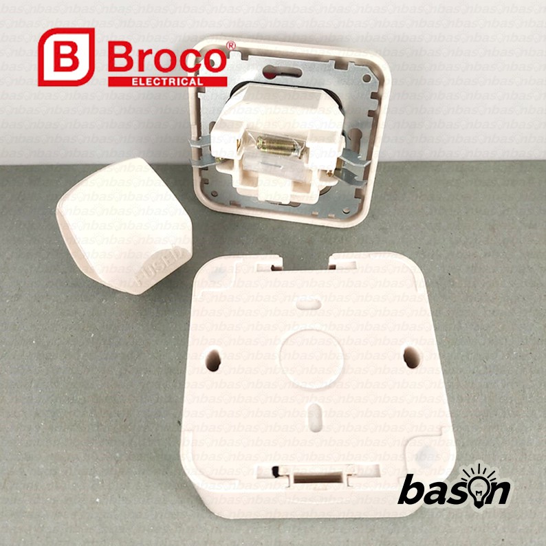 BROCO Gracio BSI AC Socket SET OB | Colokan AC | Putih atau Cream