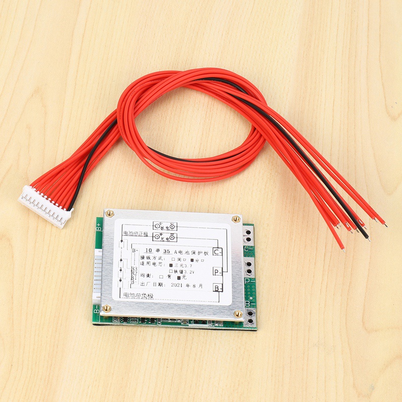 Papan Pelindung Baterai Li-Ion Lipolymer 10s 36V 35A Bms Pcb Untuk Skuter Elektrik