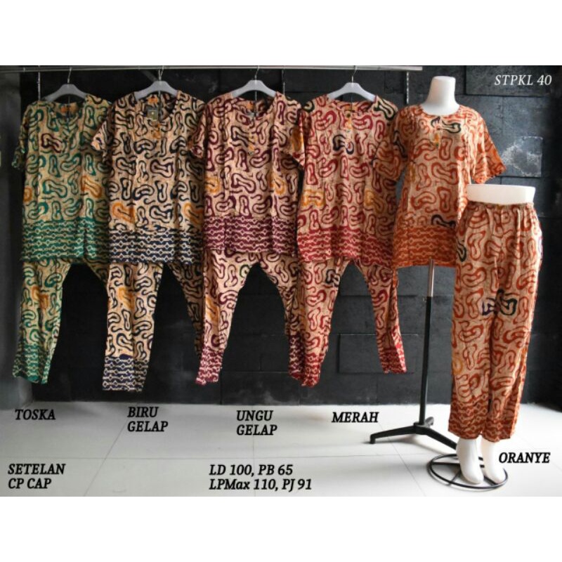 setelan kulot/baju tidur/baby doll batik pekalongan 40